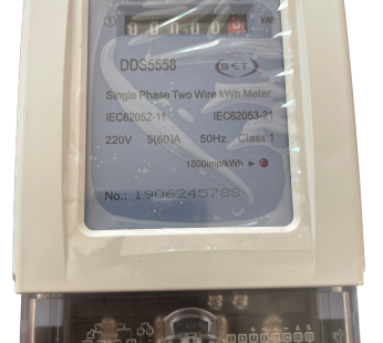 SINGLE PHASE ELECTRONIC KWH METER DDS5558