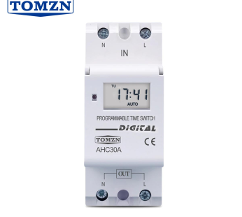 TOMZN 24HOURS (DAY/WEEKLY) PROGRAMMABLE  DIGITAL TIMER AHC30A