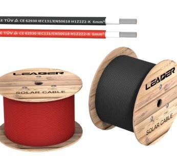 LEADER 4MM SOLAR CABLE RED (PER 1M)