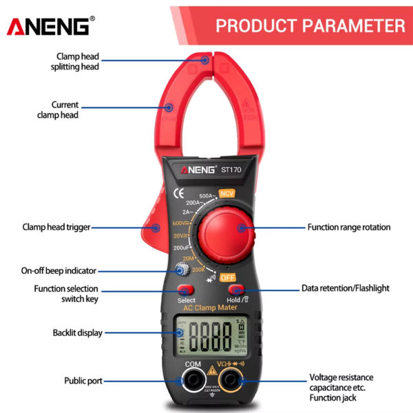 ANENG ST170 DIGITAL CLAMP MULTIMETER IN SRI LANKA GENERAL POWER ELECTRIC