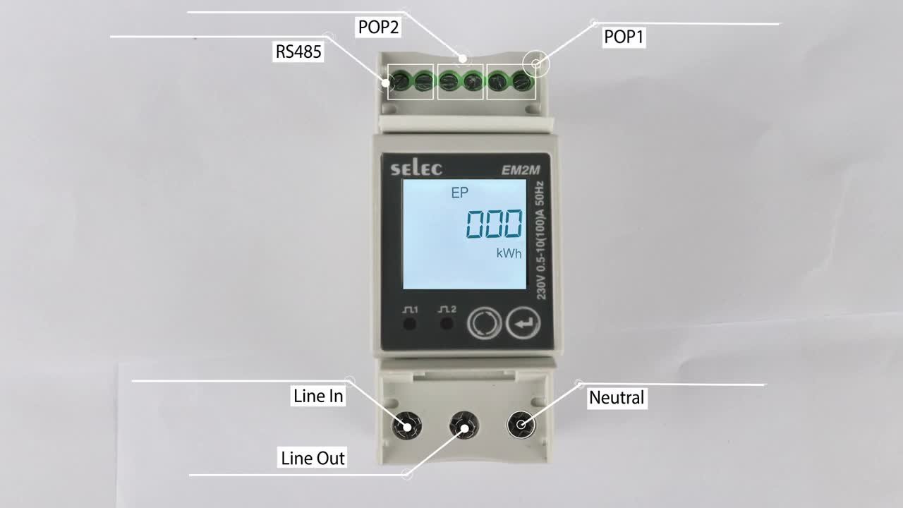 SELEC EM2M DIN RAIL MOUNT ENERGY METER IN SRI LANKA