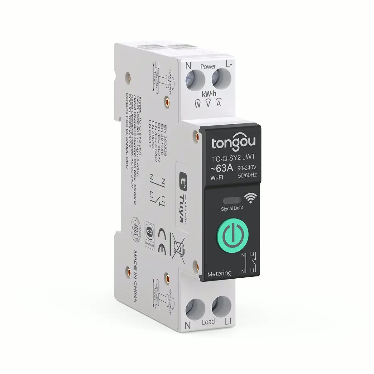 TUYA Wi-Fi ENABLED DIN RAIL MOUNT 63A 90-240V SMART SWITCH IN SRI LANKA