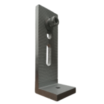 EXTENDED SERRATED DOUBLE HOLE ALUMINIUM L-FOOT CLAMP IN SRI LANKA
