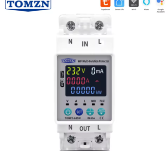 TOMZN TOMPD-63SW WI-FI MULTIFUNCTION PROTECTOR WITH V, A, W, KWH AND PF METERING