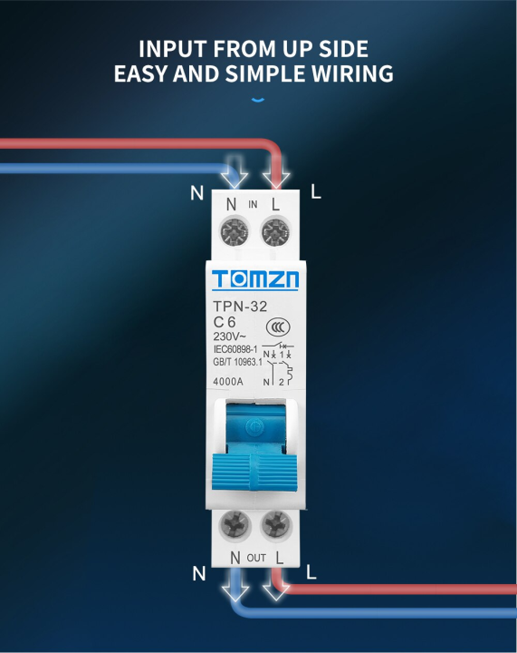 TOMZN TPN-32 COMPACT 2P HOUSEHOLD AC MCB IN SRI LANKA