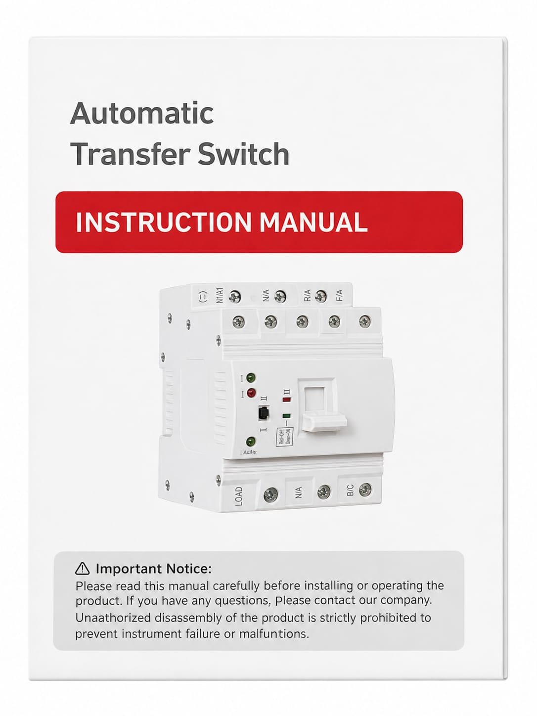 DUAL POWER AUTOMATIC TRANSFER SWITCH SINGLE PHASE - Image 4
